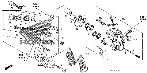 LEFT FRONT BRAKE CALIPER