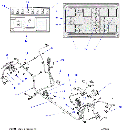 ELECTRICAL, WIRE HARNESS, CHASSIS - Z23GAE92A/92B (C702986)