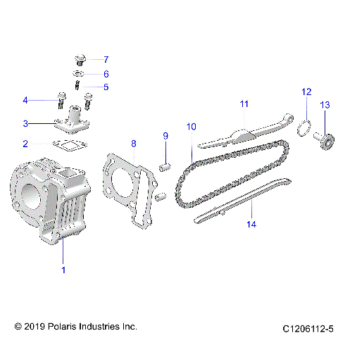 ENGINE, CYLINDER - A23HBBO7B3/B7 (C1206112-5)