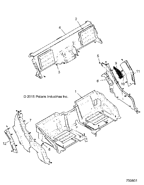 BODY, REAR CLOSEOFF AND FENDERS - G21GAE99A4 (700801)