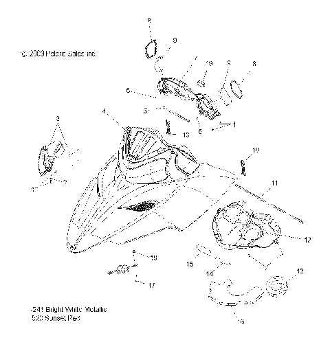 BODY, HOOD ASM. - S10PR6/PD6 ALL OPTIONS (49SNOWHOOD10600SB)