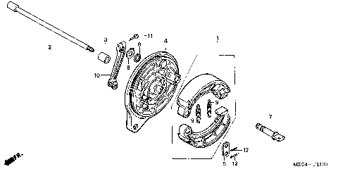 REAR BRAKE PANEL