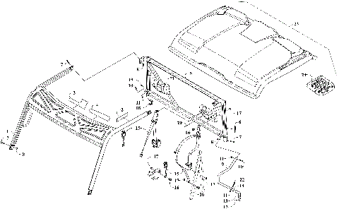 ROPS AND SEAT BELT ASSEMBLY [304199]