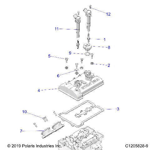 ENGINE, THROTTLE BODY AND VALVE COVER - Z21RAF92AH/BH (C1205828-9)