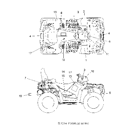 BODY, DECALS - A15SYE85HS (49ATVDECAL1585TRMD)