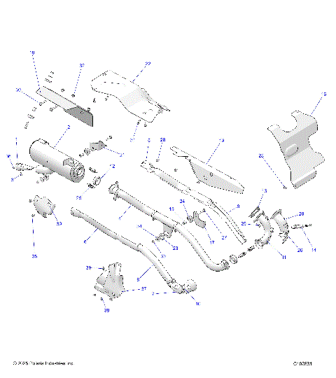 ENGINE, EXHAUST - A26SHE57CN (C10831)