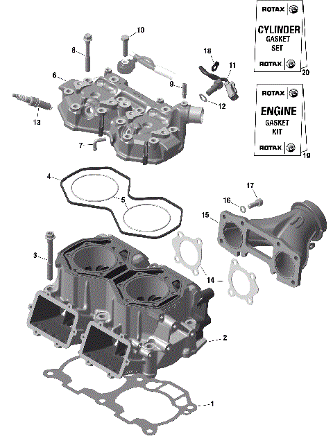 01- ROTAX - Cylinder Head