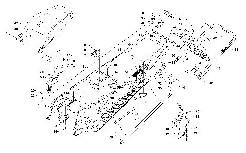 TUNNEL, REAR BUMPER, AND SNOWFLAP ASSEMBLY [104469]