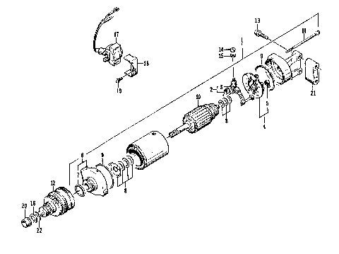STARTER MOTOR ASSEMBLY [72987]