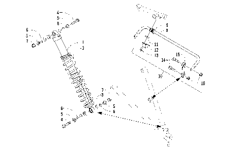 SHOCK ABSORBER AND SWAY BAR ASSEMBLY [94035]