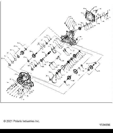 DRIVE TRAIN, MAIN GEARCASE - A23SVE95PK (1334598)