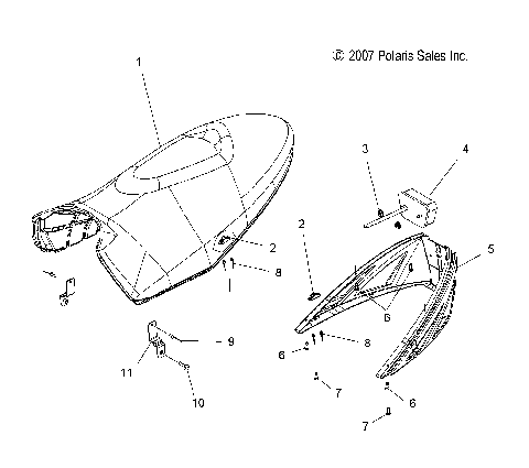 BODY, SEAT ASM. - S09MX6FE (49SNOWSEAT08600RR)