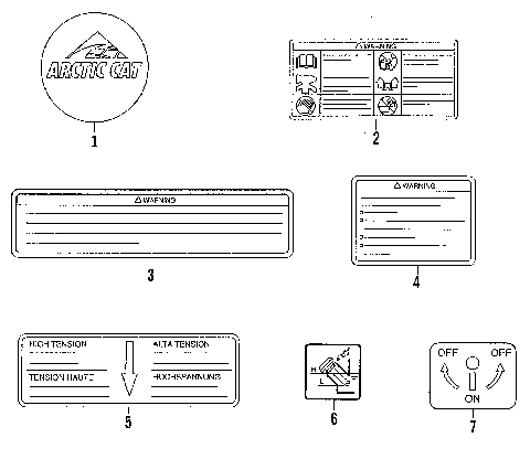 WARNING DECALS [74959]