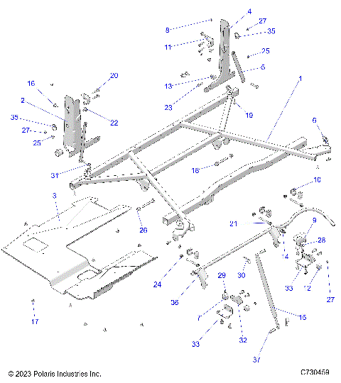 BODY, BOX MOUNTING - R23M4A57B1/EB4/B9 (C730459)