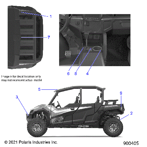BODY, DECALS, WARNING - G22GMK99AR/BR (900158-1)