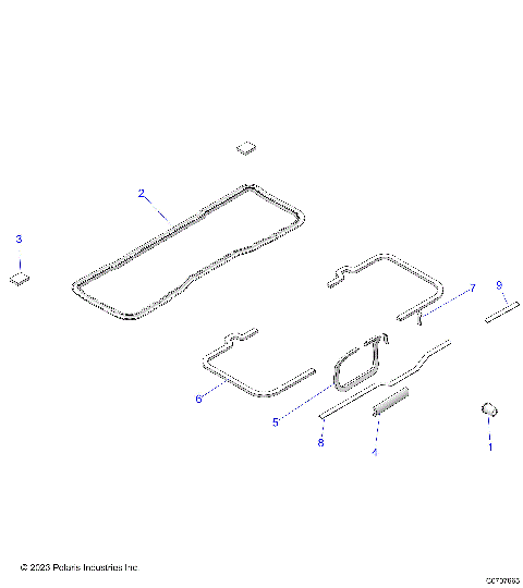 BODY, FOAM SEALS - D26M4W57B4 (C0707665)
