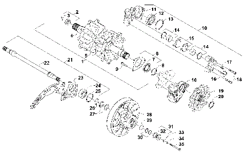 DRIVE TRAIN SHAFTS AND BRAKE ASSEMBLIES [101247]