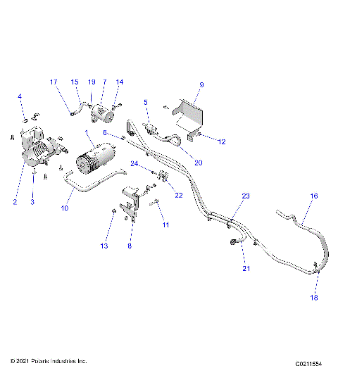 FUEL SYSTEM, FUEL TANK EVAP SYSTEM - A24SEE57B1/B3/B6/B9 (C0211554)