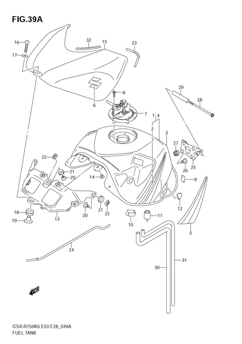 FUEL TANK (MODEL K7)