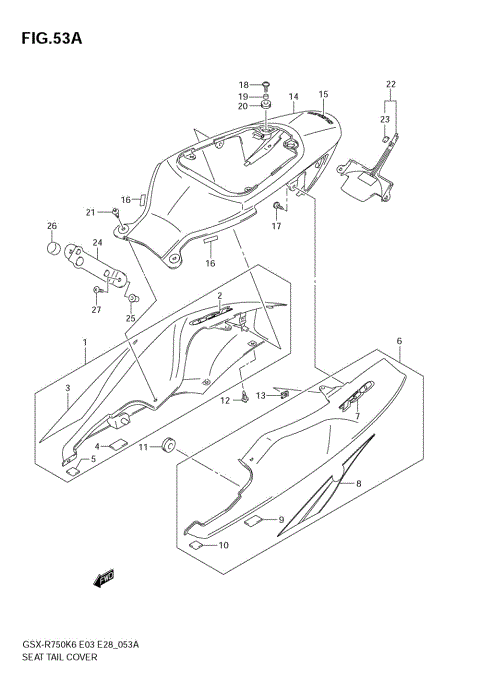 SEAT TAIL COVER (MODEL K7)
