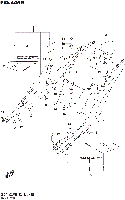 FRAME COVER (GSX-R1000RA)