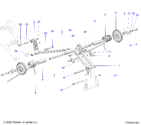 SUSPENSION, TORQUE ARM, REAR - S26TLC8MS/TLR8MS (C1545378-1)