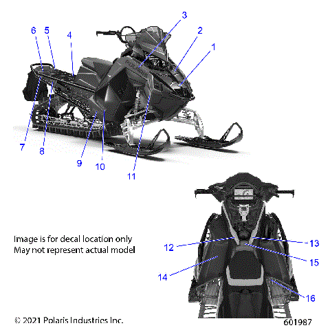 BODY, DECAL, BLACK SIDE PANEL W/IND SKY BLUE ACCENT - S22TFK8RS/8RE (601987)