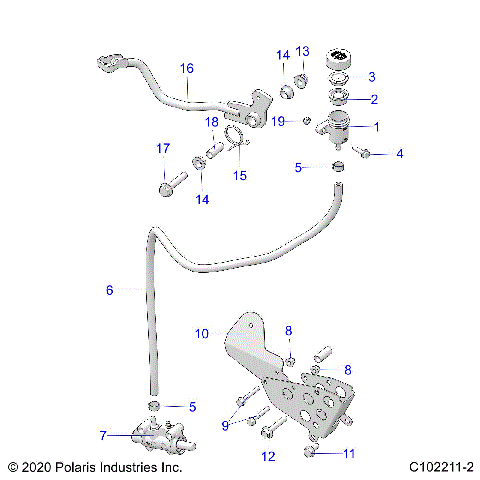 BRAKES, BRAKE PEDAL and MASTER CYLINDER - A26SXM95AR (C102211-2)
