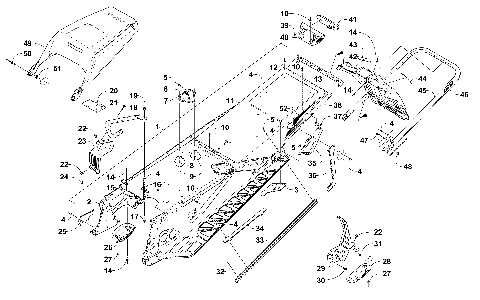 TUNNEL, REAR BUMPER, AND SNOWFLAP ASSEMBLY [103217]