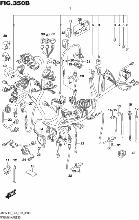 WIRING HARNESS (AN650ZL6 E28)
