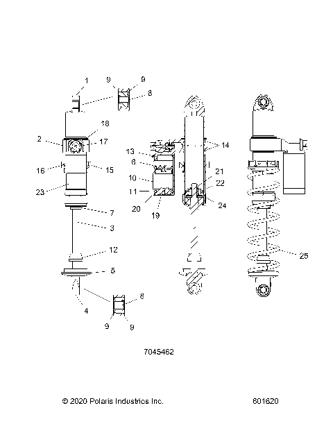 SUSPENSION, SHOCK, IFS - S24TLC8MS/8ME (601620)