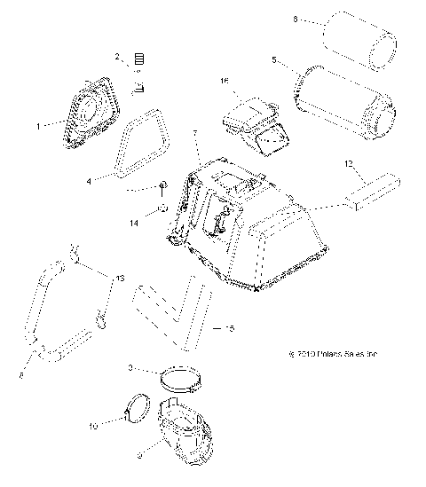 ENGINE, AIR INTAKE (Built 10/23/10 and After) - A11ZN85AA/AQ/AZ (49ATVAIRINTAKE11SP850)