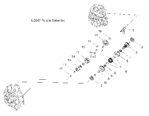 DRIVE TRAIN, MAIN GEARCASE INTERNALS - A09BG50FA (49ATVTRANSINTL08SCRAM)