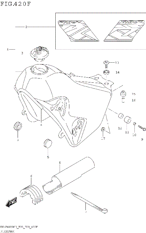 FUEL TANK (DR-Z400SMM3 E33)