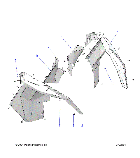 BODY, FRONT FENDER FLARES - Z23GAE92A/92B (C702964)