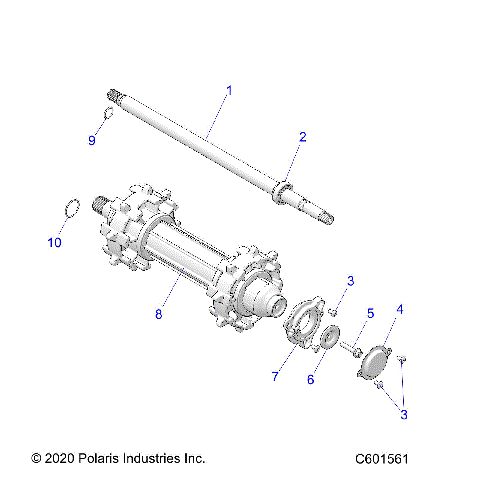 DRIVE TRAIN, JACKSHAFT and DRIVESHAFT - S23FJE8PS/8PE (C601561)