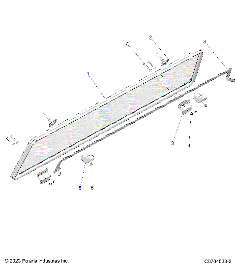 BODY, REAR WINDOW ASM. - G24G2W99A/99B (C0704533-2)