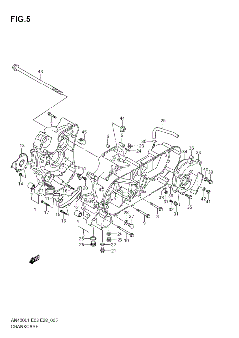 CRANKCASE (AN400 L1 E3)