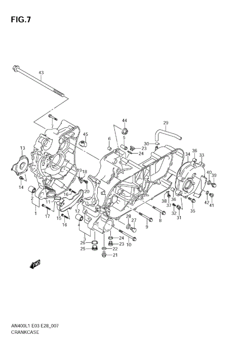 CRANKCASE (AN400A L1 E33)