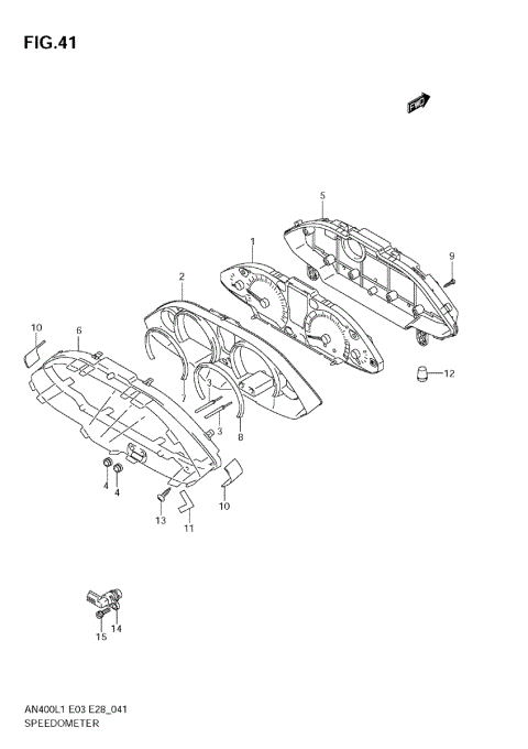 SPEEDOMETER (AN400ZA L1 E28)