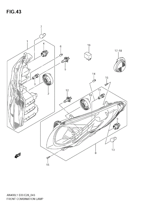 FRONT COMBINATION LAMP