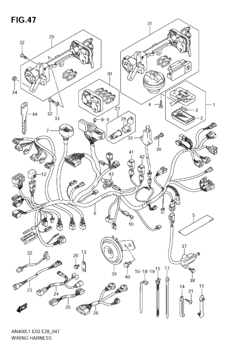 WIRING HARNESS (AN400A L1 E33)