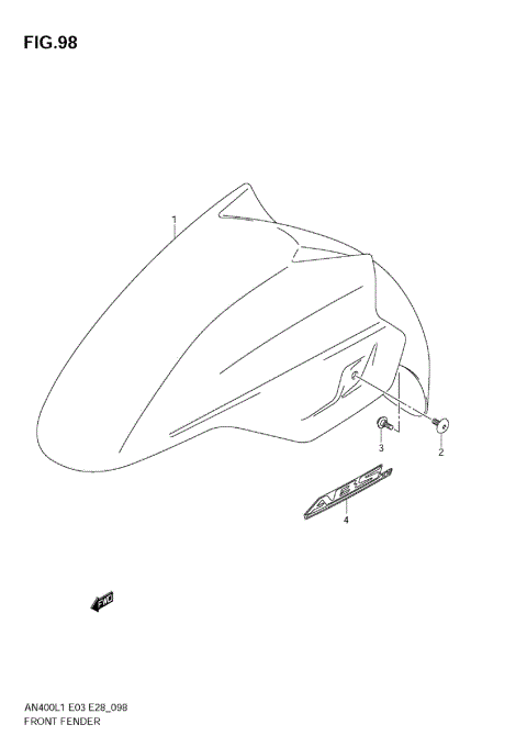 FRONT FENDER (AN400ZA L1 E28)