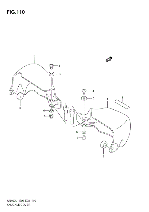 KNUCKLE COVER (AN400ZA L1 E28)