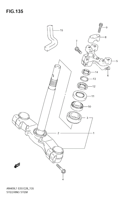 STEERING STEM (AN400 L1 E33)