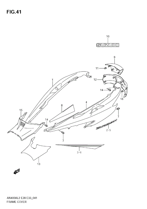 FRAME COVER (AN400ZA L2 E28)