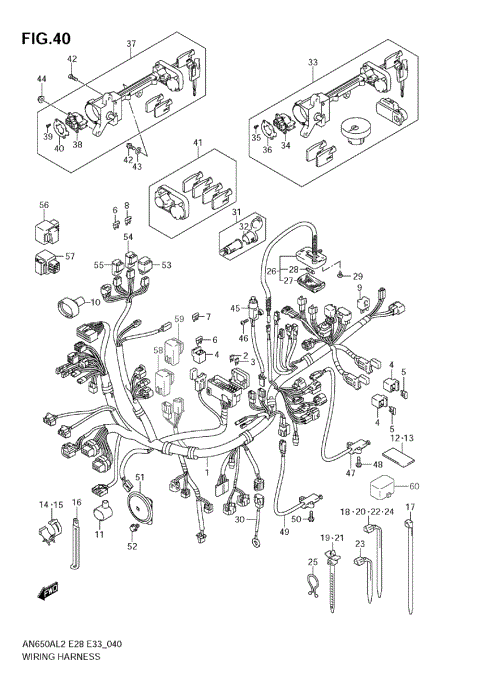 WIRING HARNESS (AN650A L2 E33)