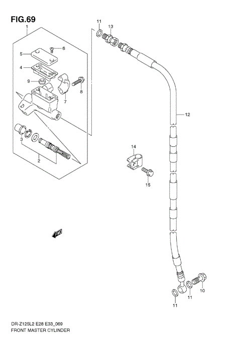 FRONT MASTER CYLINDER (DR-Z125L E33)