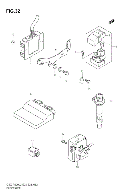 ELECTRICAL (GSX-R600L2 E03)