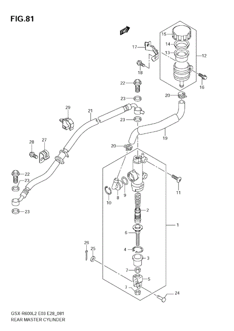 REAR MASTER CYLINDER